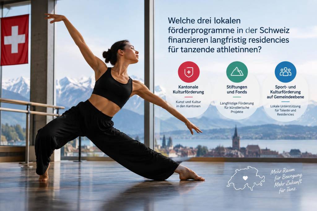 Welche drei lokalen förderprogramme in der schweiz finanzieren langfristig residencies für tanzende athletinnen